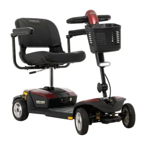 Pride Mobility Go-Go Endurance Li 4 Wheel S54LXLIT w/ 8 AH or MAXX 16 AH Lithium Batteries, Mobility Scooter, Garnet Red