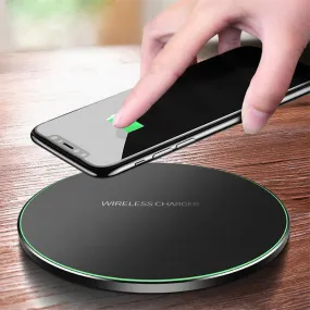 Qi Wireless Phone Charging Pad Compatible with iOS, Samsung, LG