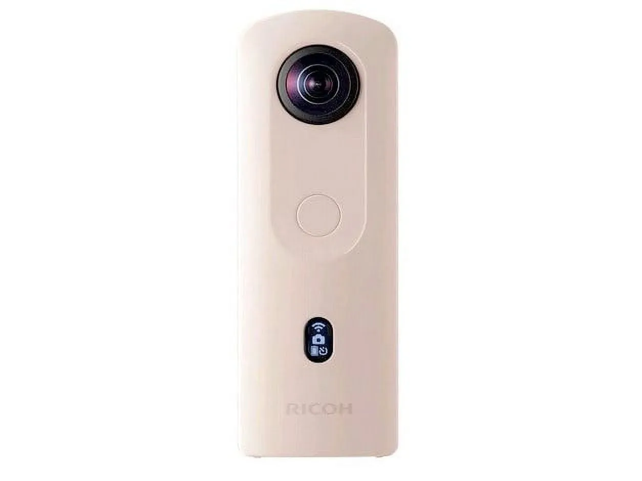 Ricoh Theta SC2 Beige 360° Camera 4K Video with Image Stabilization High-Speed Data Transfer Portrait Shooting with Face Detection Thin & Lightweight