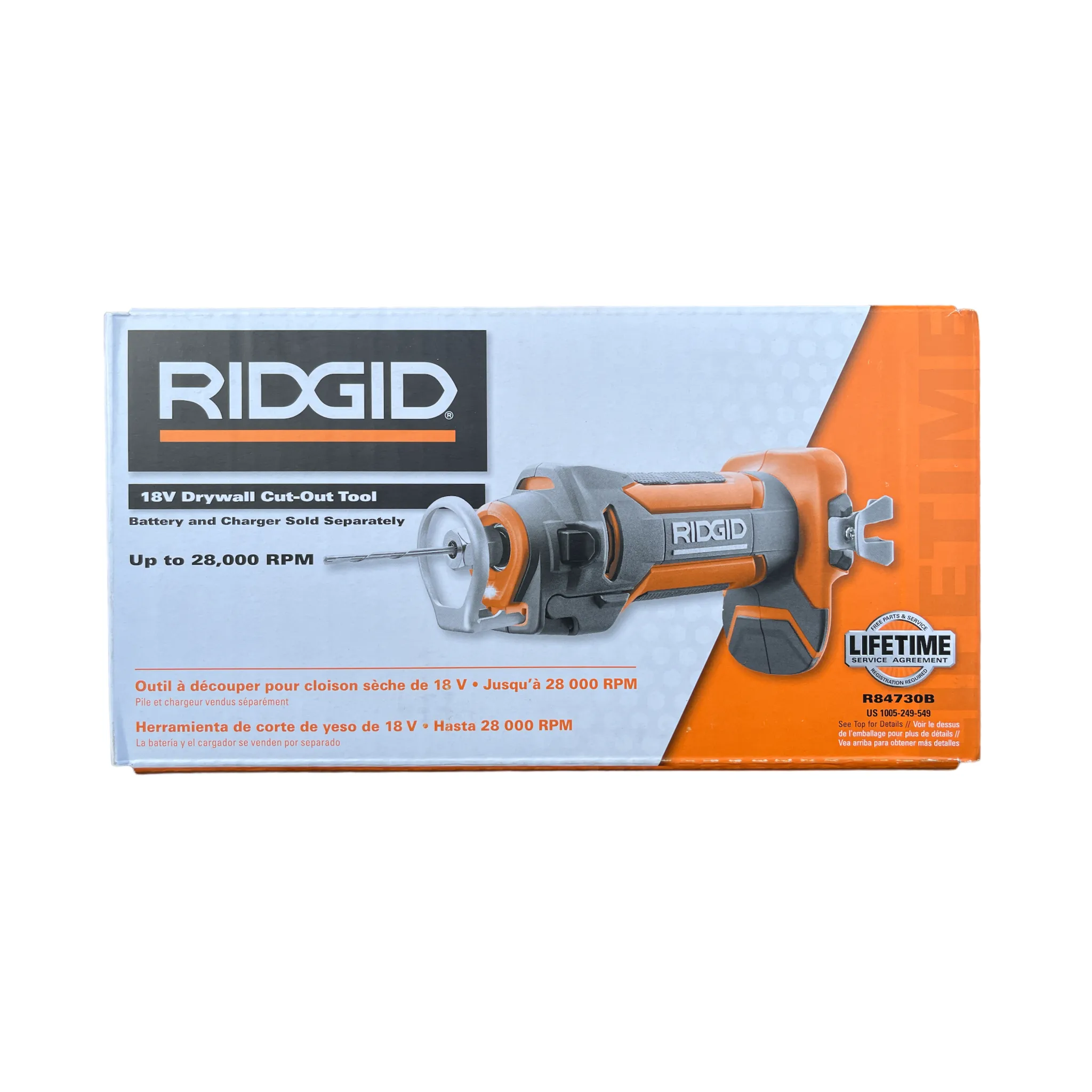 RIDGID 18-Volt Drywall Cut-Out Rotary Tool (Tool Only)