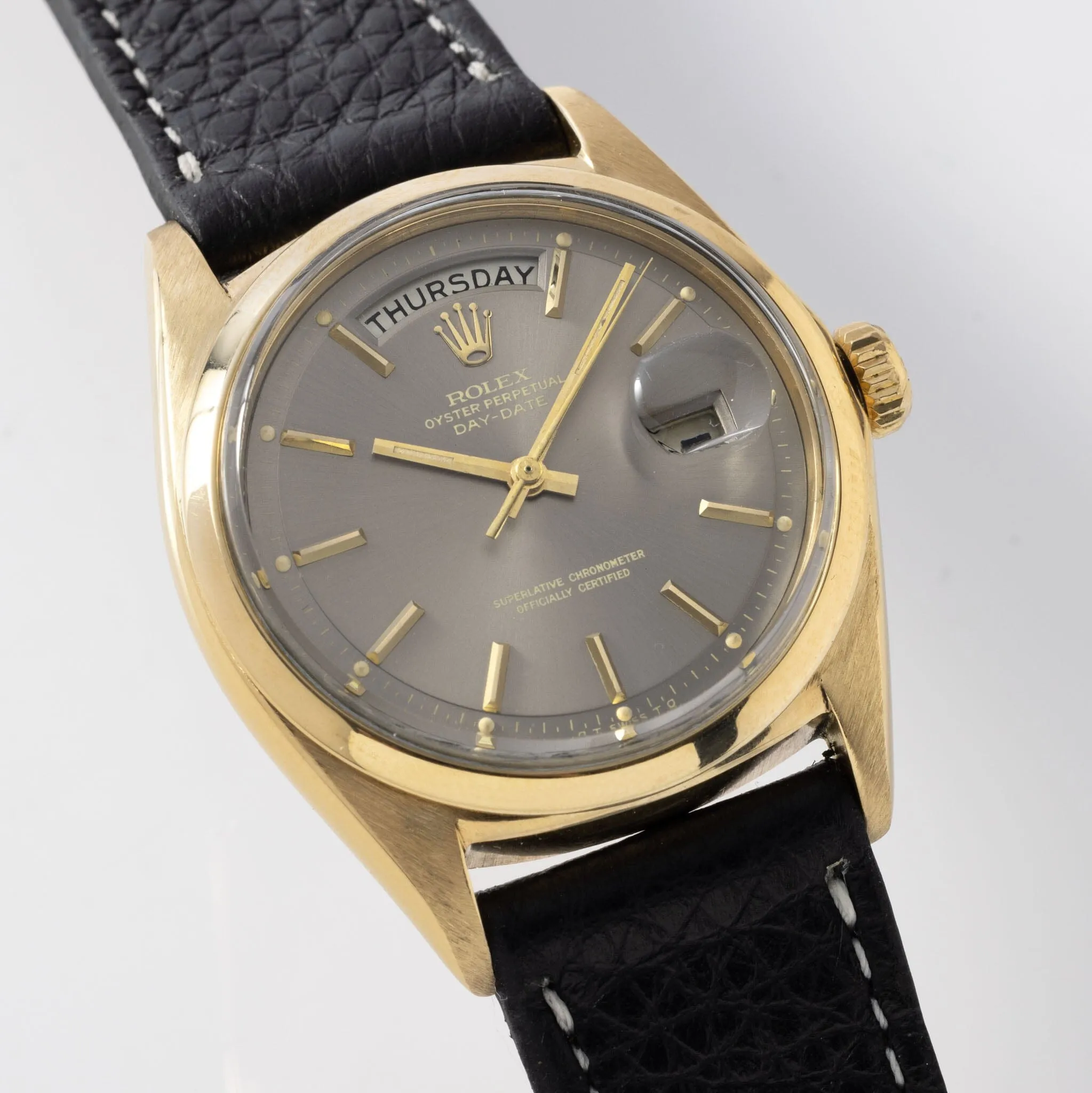 Rolex Day-Date 1802 Yellow Gold Grey Sigma Dial