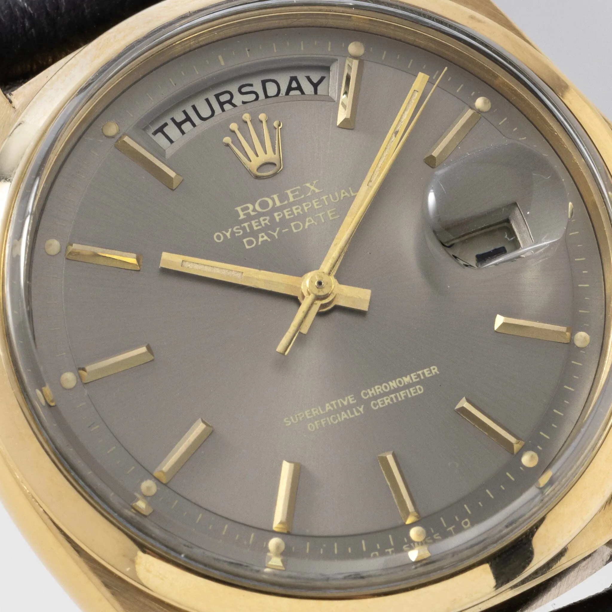 Rolex Day-Date 1802 Yellow Gold Grey Sigma Dial