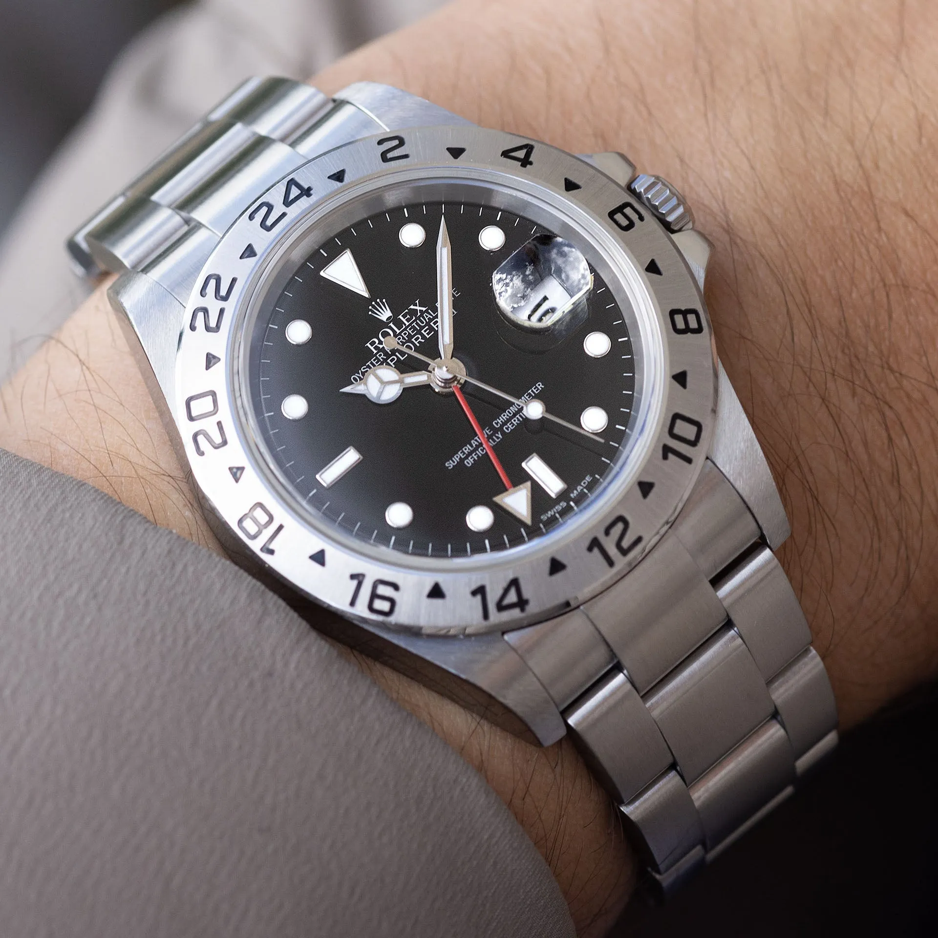 Rolex Explorer 2 16570 Black ‘Swiss Made’ Dial