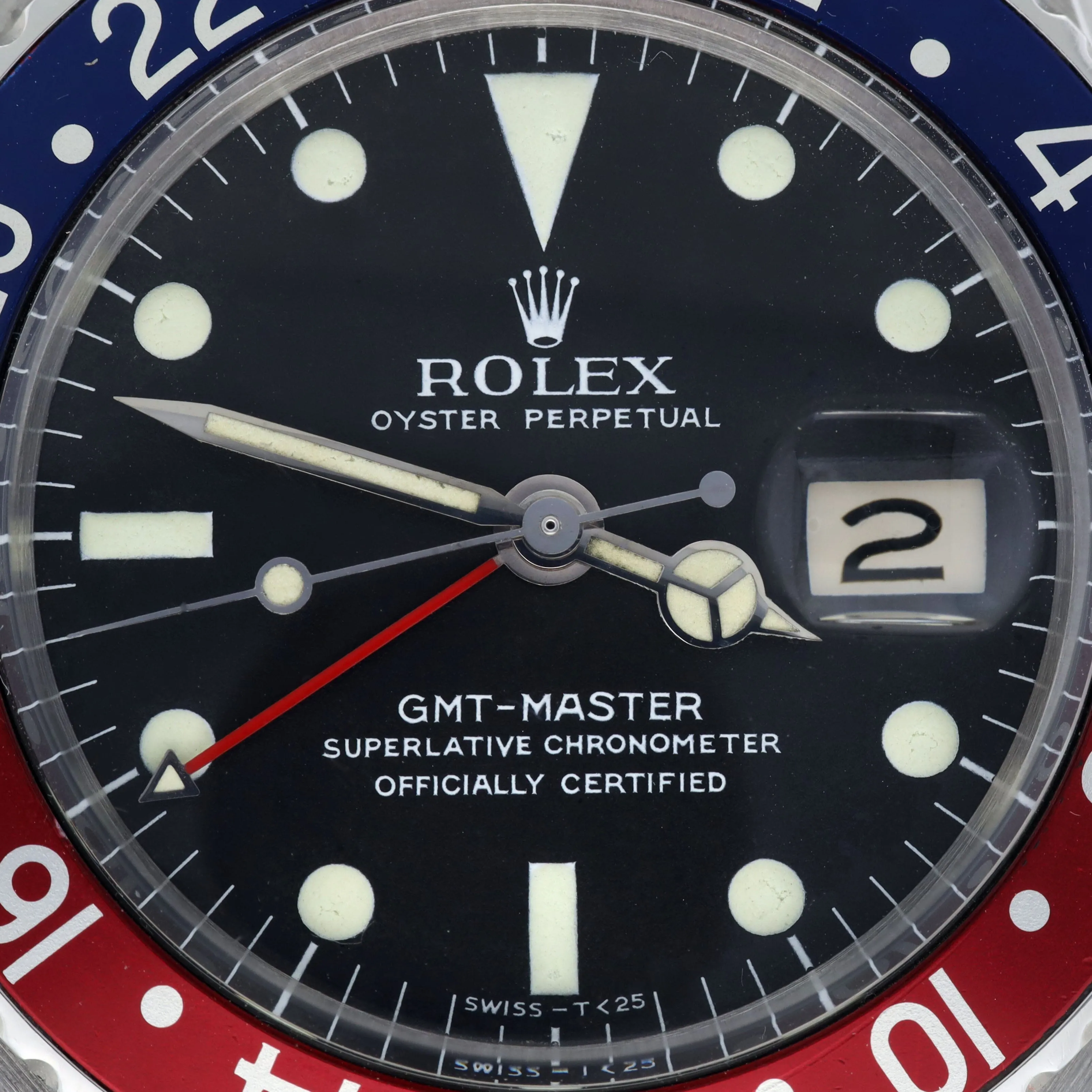 Rolex GMT-Master 1675 Mk0 Zinc-Sulfide Matte Dial