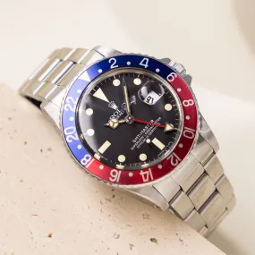 Rolex Gmt-master Matte dial ref 16750 "Pepsi"