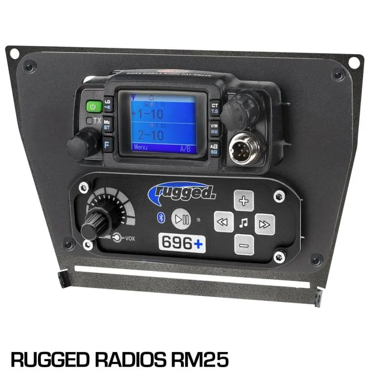 Rugged Radios Polaris RZR PRO XP, RZR Turbo R, and RZR PRO R Dash Mount Radio and Intercom - Kenwood TK7360