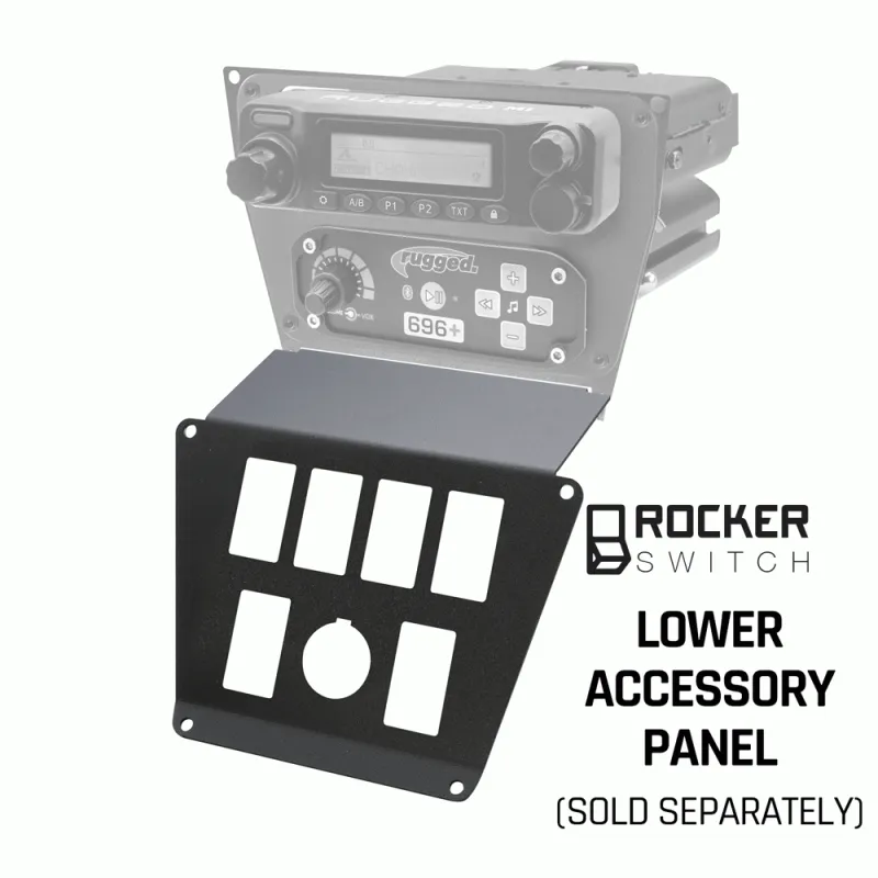 Rugged Radios Polaris RZR PRO XP, RZR Turbo R, and RZR PRO R Dash Mount Radio and Intercom - Kenwood TK7360