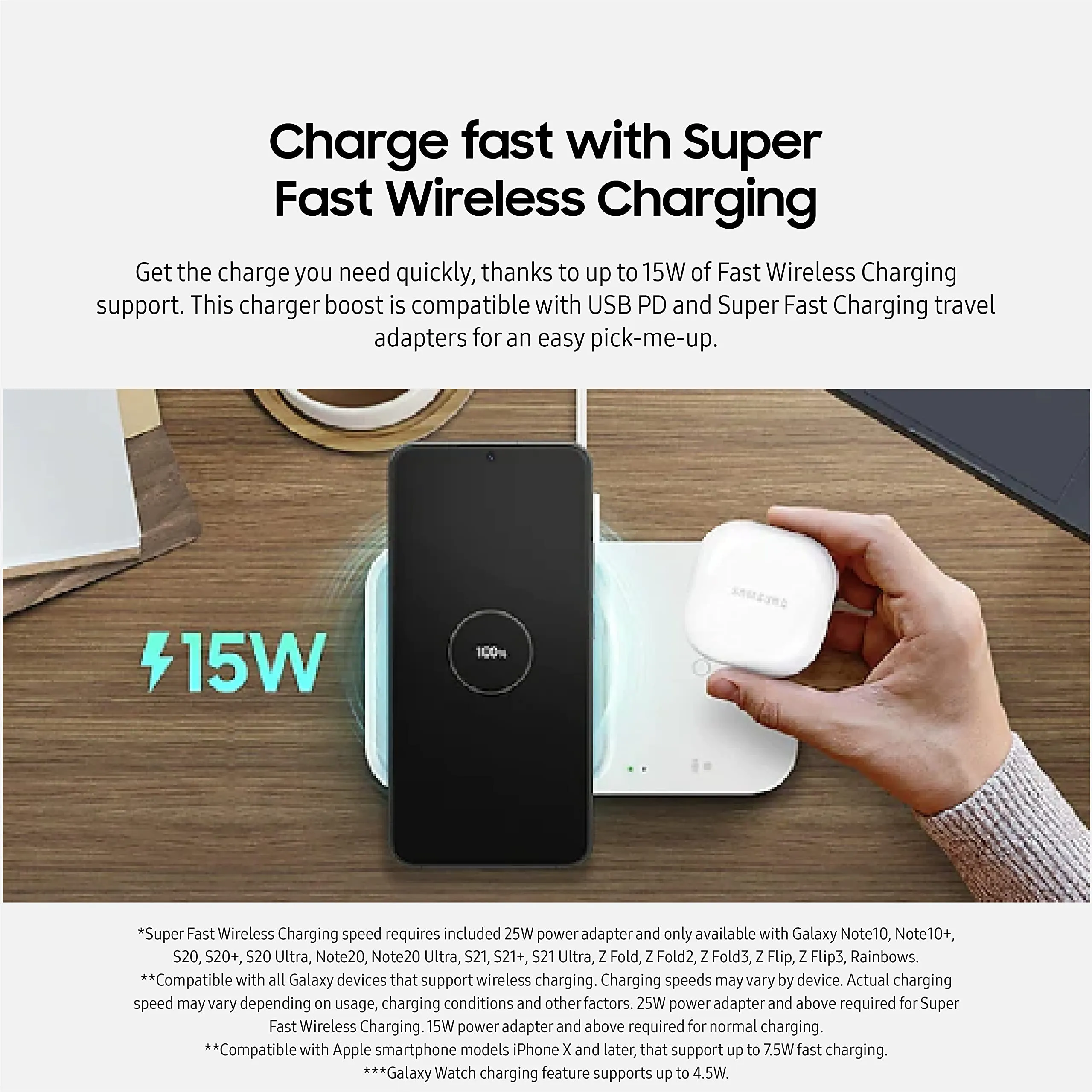 SAMSUNG 15W Wireless Charger Duo