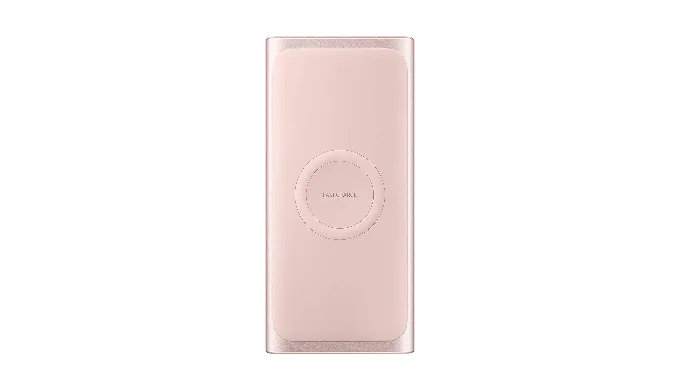 Samsung 2-in-1 Portable Fast Charge Wireless Charger and Battery Pack 10,000 mAh, Pink