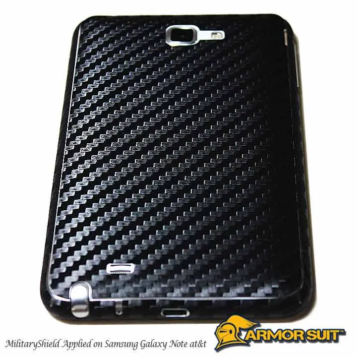 Samsung AT&T Galaxy Note Screen Protector   Carbon Fiber Skin Protector