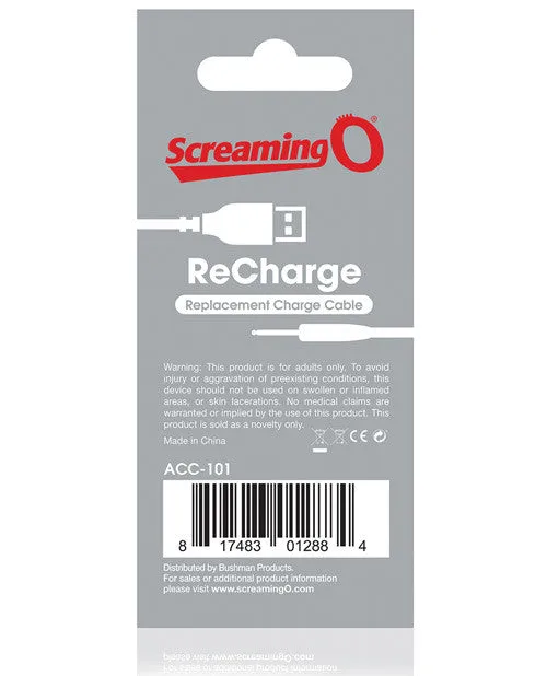 Screaming O Recharge Charging Cable