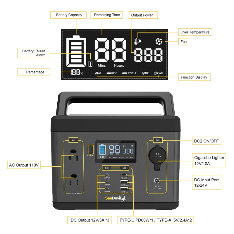 See Devil Portable Power Station 300w 280Wh