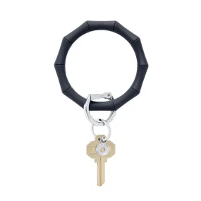 Silicone Big O Key Ring - Back in Black Bamboo