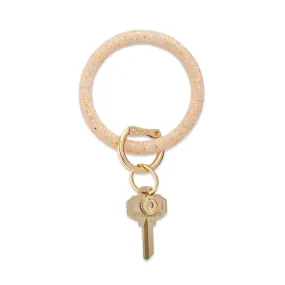 Silicone Big O® Key Ring - Gold Rush Confetti