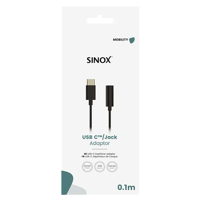 Sinox 3.5MM Mini Jack Cable - Black | 053143