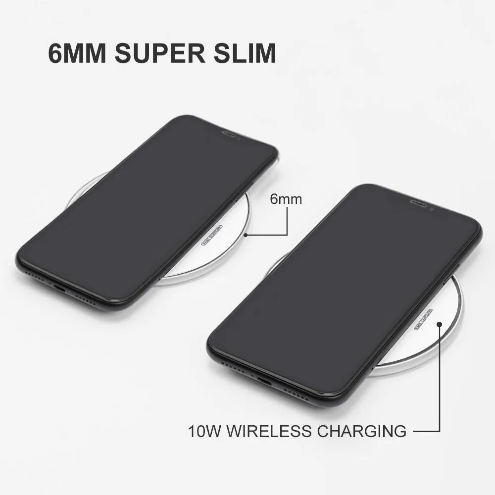 Sixty Eight 93 Logo Black White 10W Wireless Charger