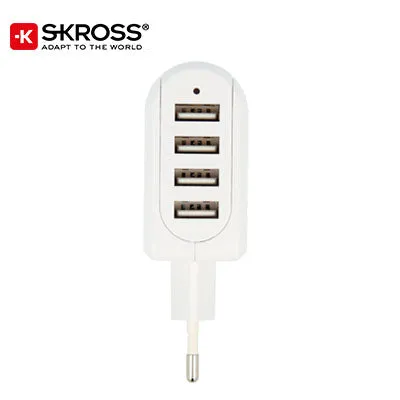 SKROSS 4 Port USB Charger - EURO