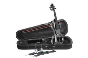 Stagg 4/4 Metallic Black Electric Violin Set