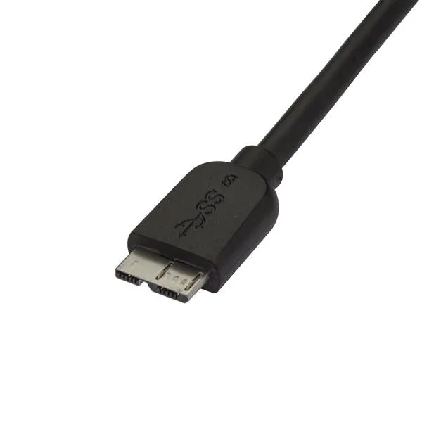 Startech.Com 0.5M 20In Slim Usb 3.0 A To Micro B Cable M/M - Mobile Charge Sync Usb 3.0 Micro B Cable For Smartphones An