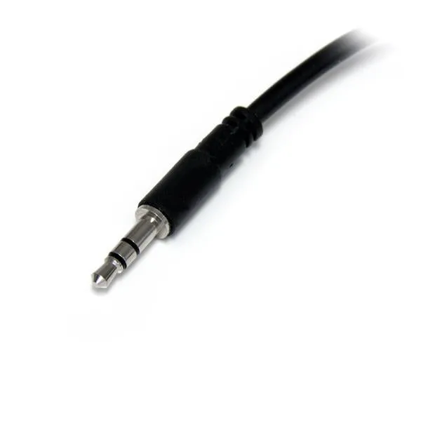 Startech.Com 3.5Mm Audio Extension Cable - Slim Audio Splitter Y Cable And Headphone Extender - Male To 2X Female Aux Ca