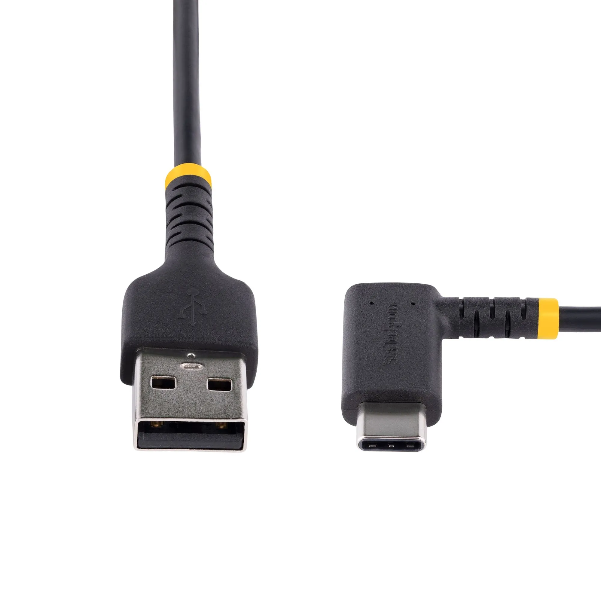 Startech.Com 6In (15Cm) Usb A To C Charging Cable Right Angle, Heavy Duty Fast Charge Usb-C Cable, Usb 2.0 A To Type-C,