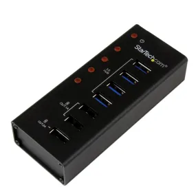 Startech.Com 7 Port Usb 3.0 Charging Hub - 4 X Usb-A, 3 X Usb-A Dedicated Charging Ports - Powered Mountable Usb Chargin