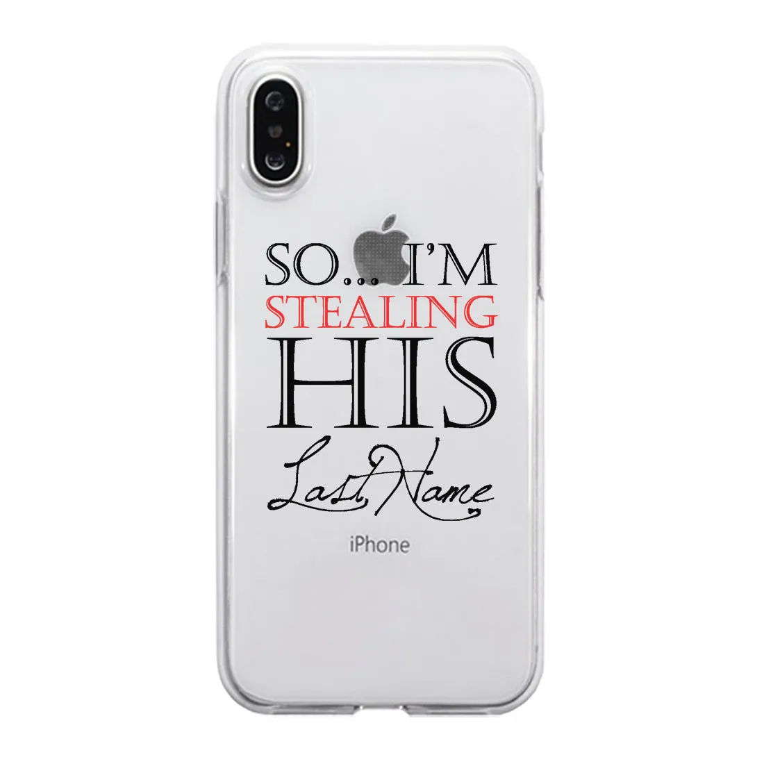 Stealing Last Name Couple Matching Phone Cases Charming Wedding