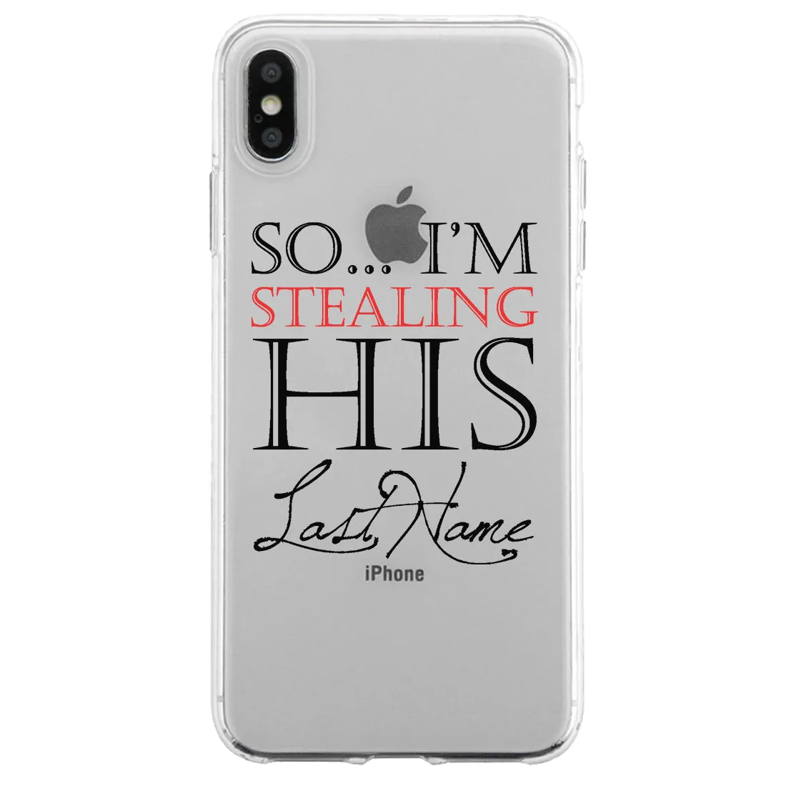 Stealing Last Name Couple Matching Phone Cases Charming Wedding