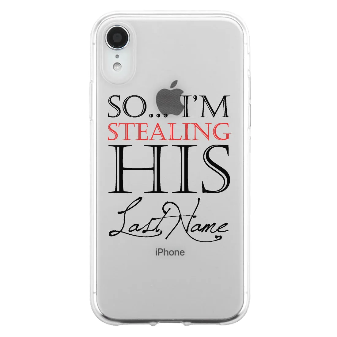 Stealing Last Name Couple Matching Phone Cases Charming Wedding