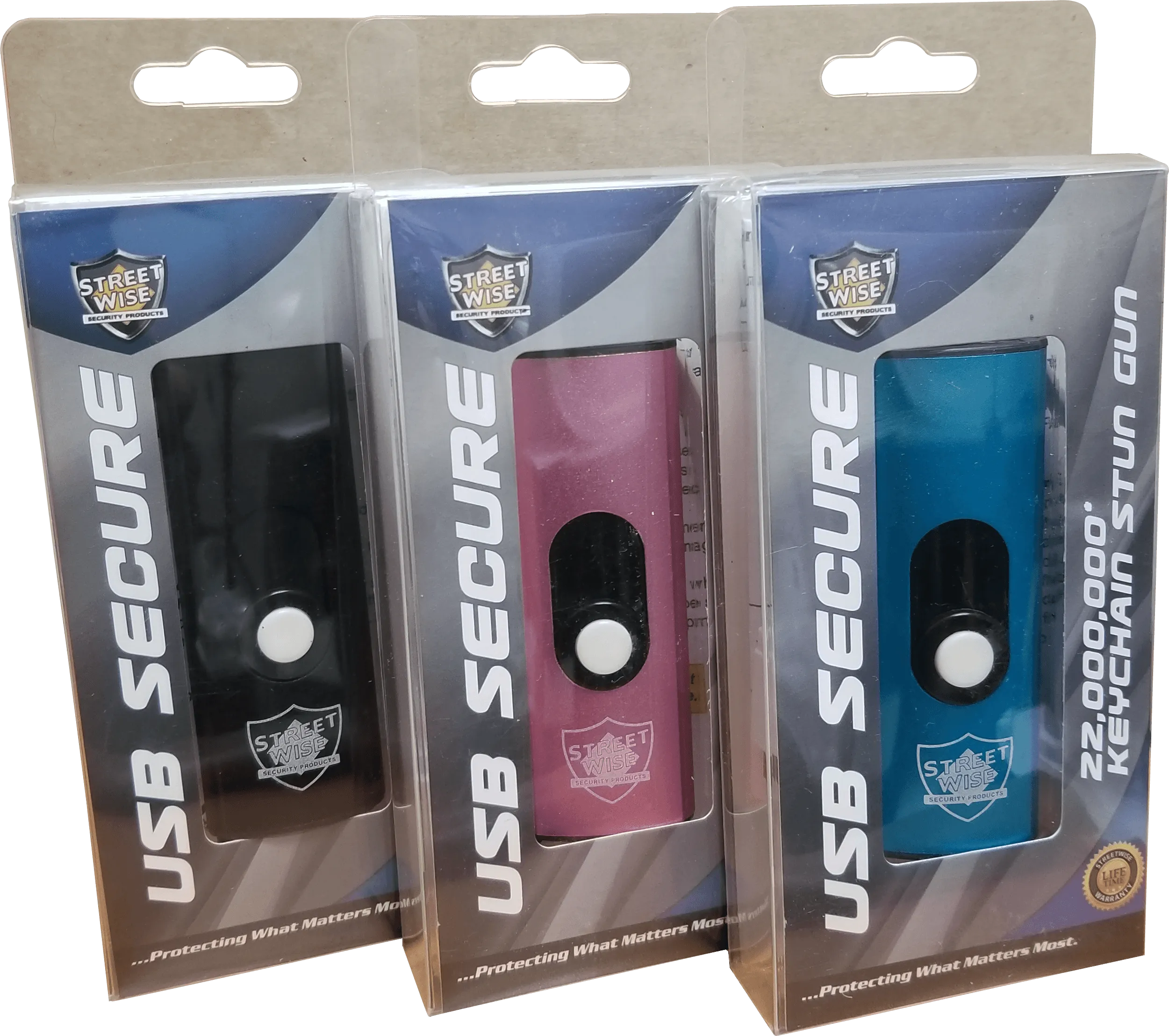 Streetwise USB Key-Chain Stun Gun Black