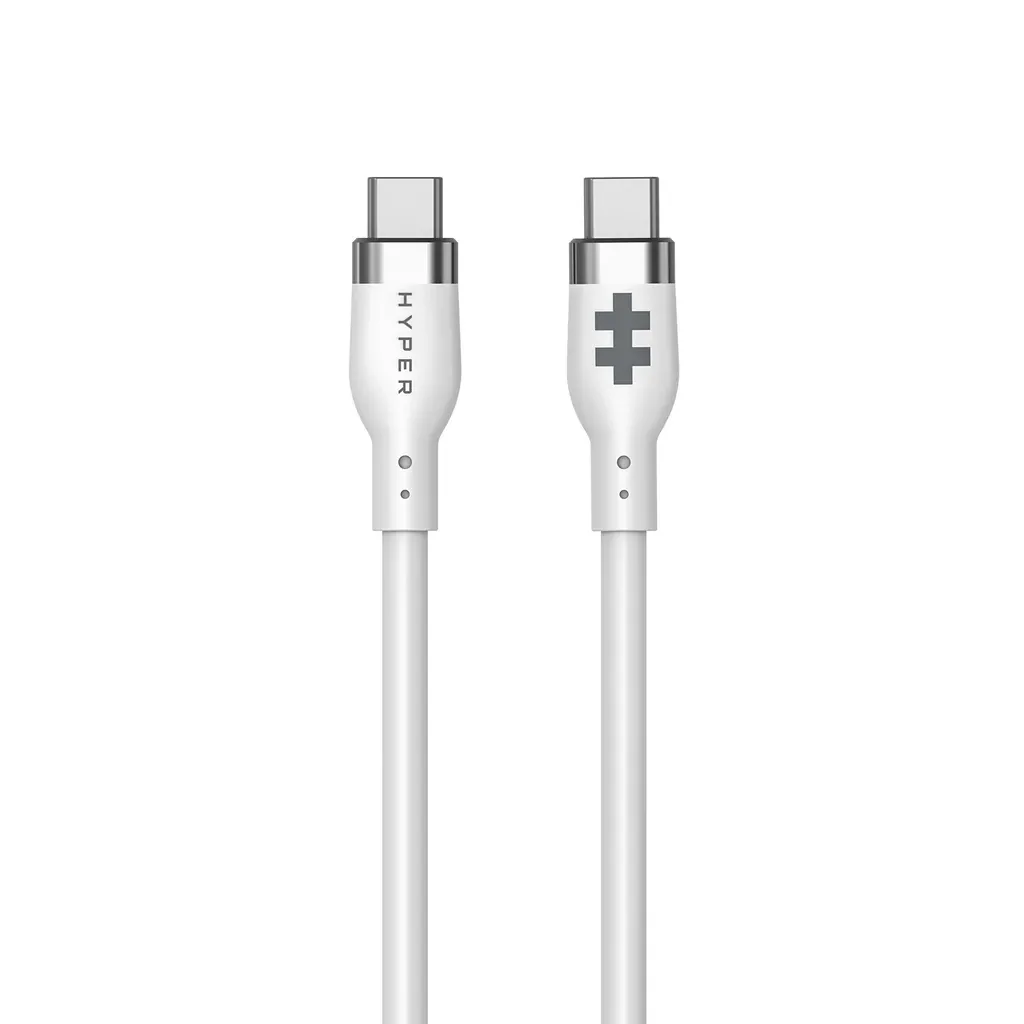 Targus Hyperjuice 1 M Silicone  Usb C To Usb C 240 W Charging Cable White.