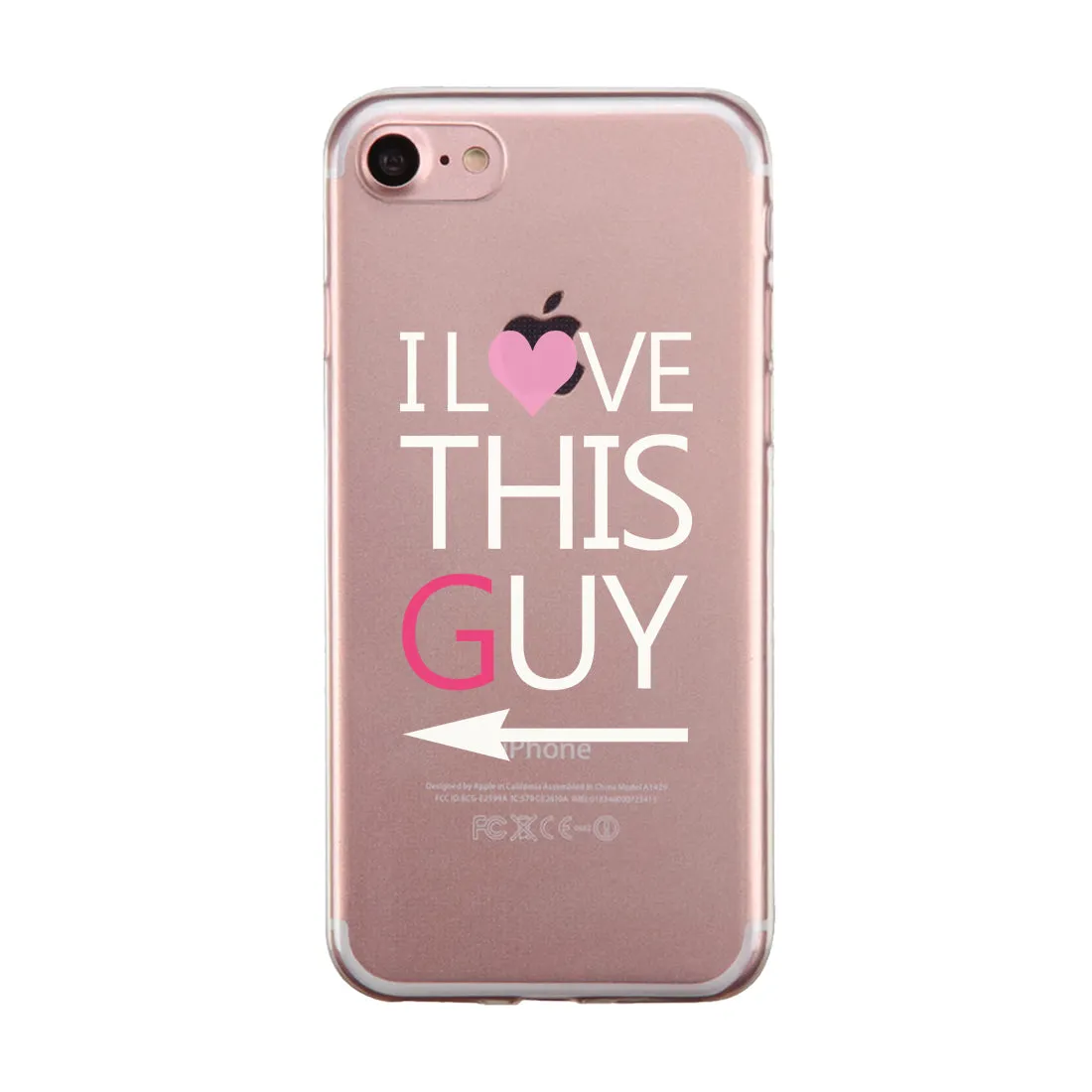 This Girl Guy Couple Matching Phone Cases Witty Cheerful Loving