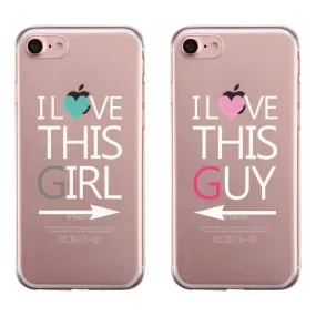 This Girl Guy Couple Matching Phone Cases Witty Cheerful Loving