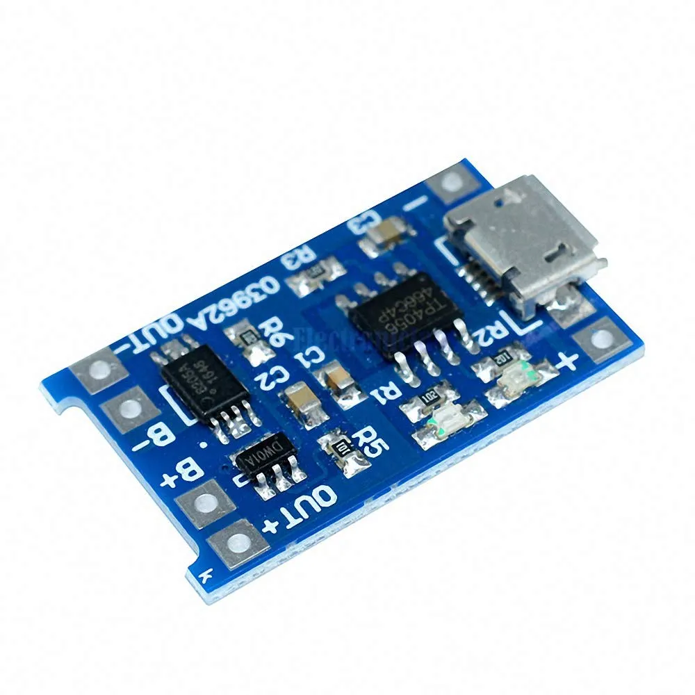 TP4056 Micro USB 5V 1A Lithium Battery Charging Protection Board