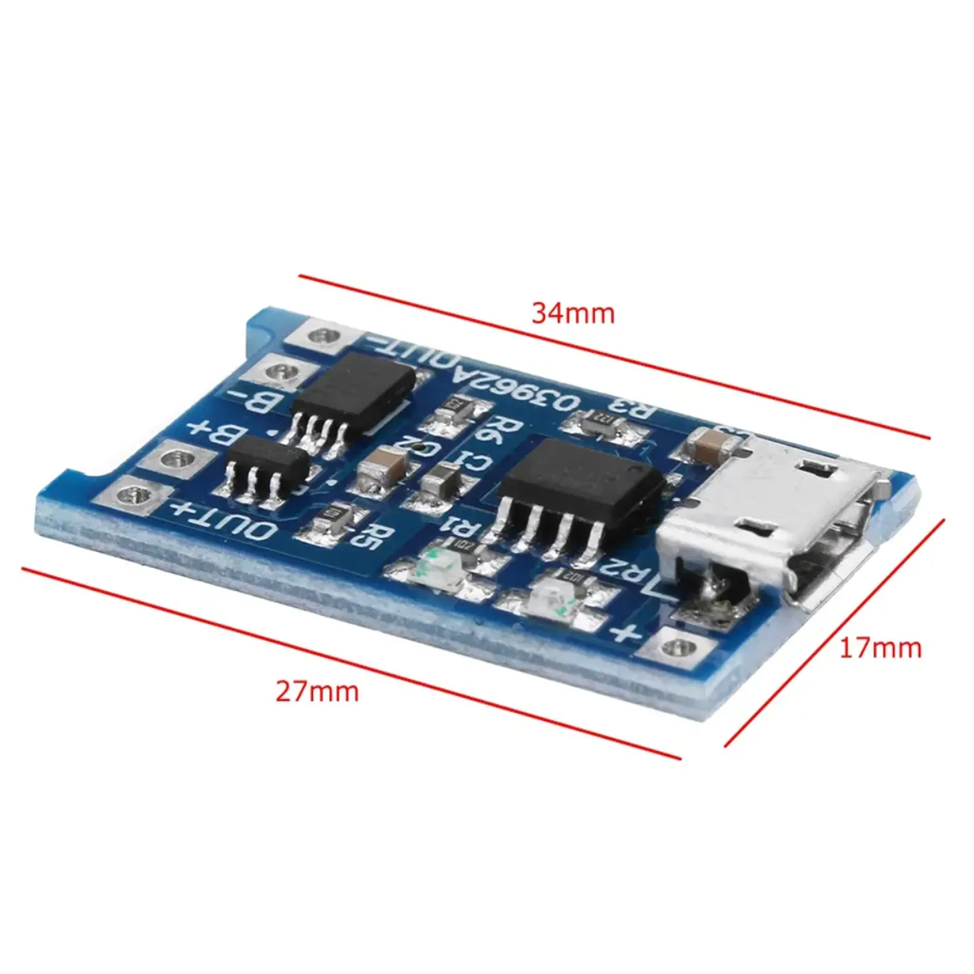 TP4056 Micro USB 5V 1A Lithium Battery Charging Protection Board