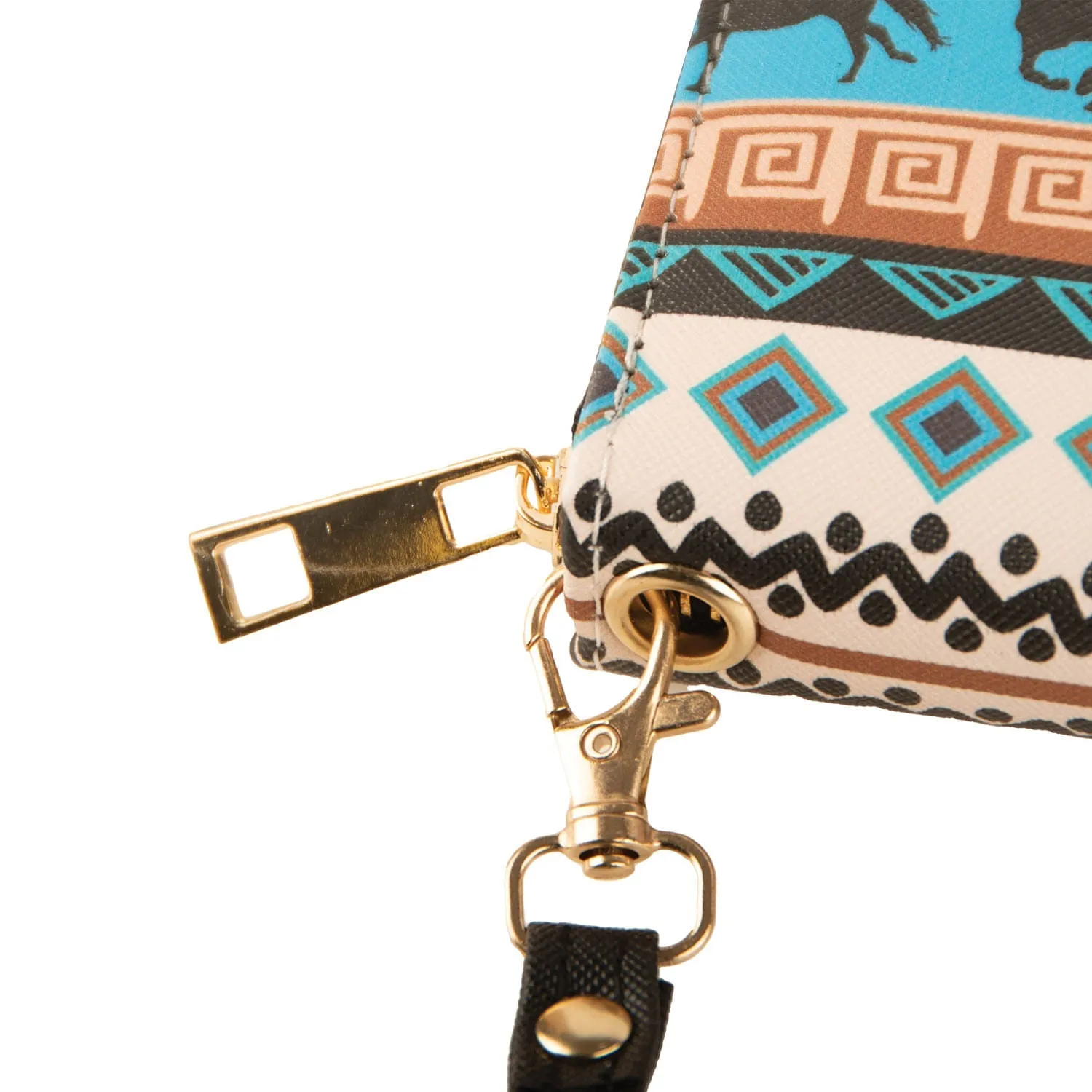 Tribal Horses Clutch Wallet