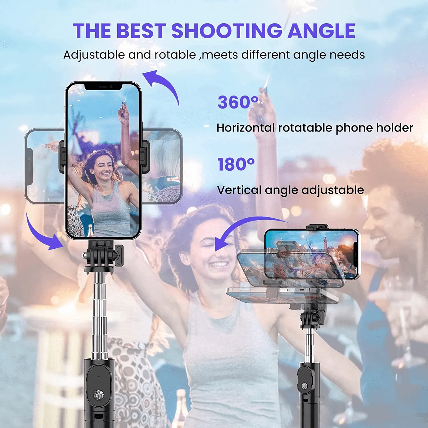 Tripod & Mini Live BroadCast Wireless Selfie Stick - P20S