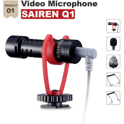 Ulanzi Vlog Kit 4 VM-Q1 Microphone, U-Rig Pro, 2pcs. VL49 Mini LED Lights for Smartphone Youtube Vlogging Streaming Livestream Video Recording Content