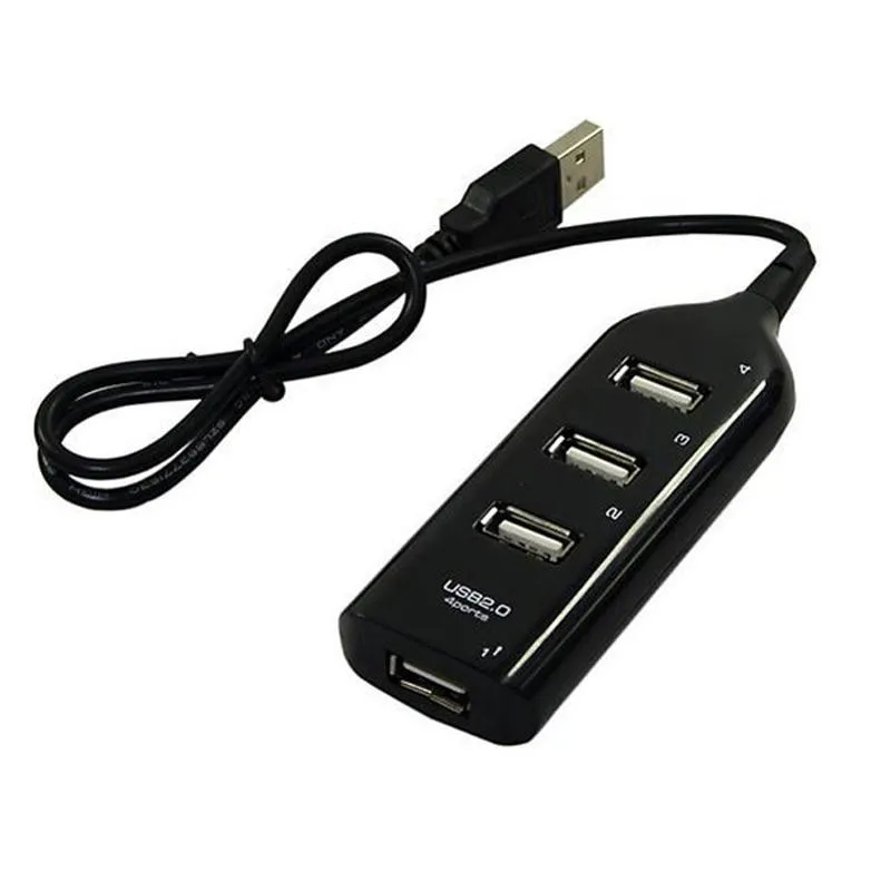 USB 4 Port USB 2.0 Multi HUB Splitter Socket Expansion Desktop PC Laptop Adapter Converter Data Charger Cable