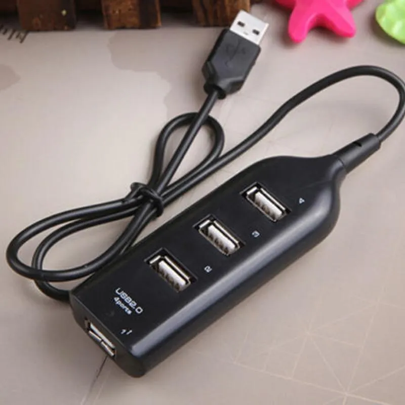 USB 4 Port USB 2.0 Multi HUB Splitter Socket Expansion Desktop PC Laptop Adapter Converter Data Charger Cable