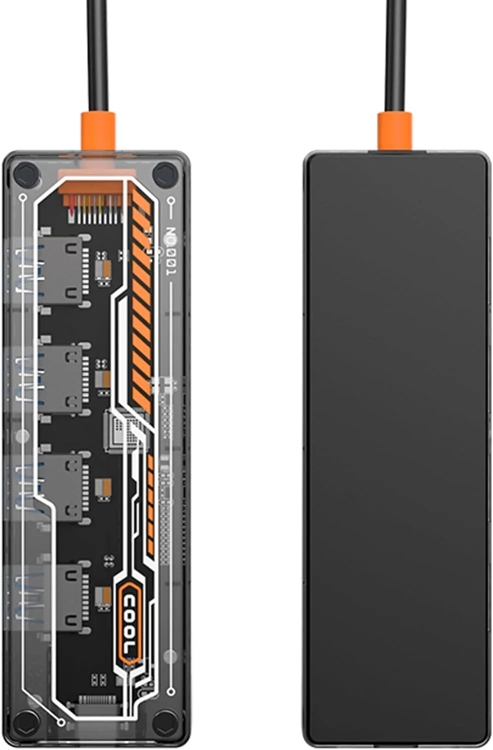 USB C Adapter Docking Station with 4-Ports