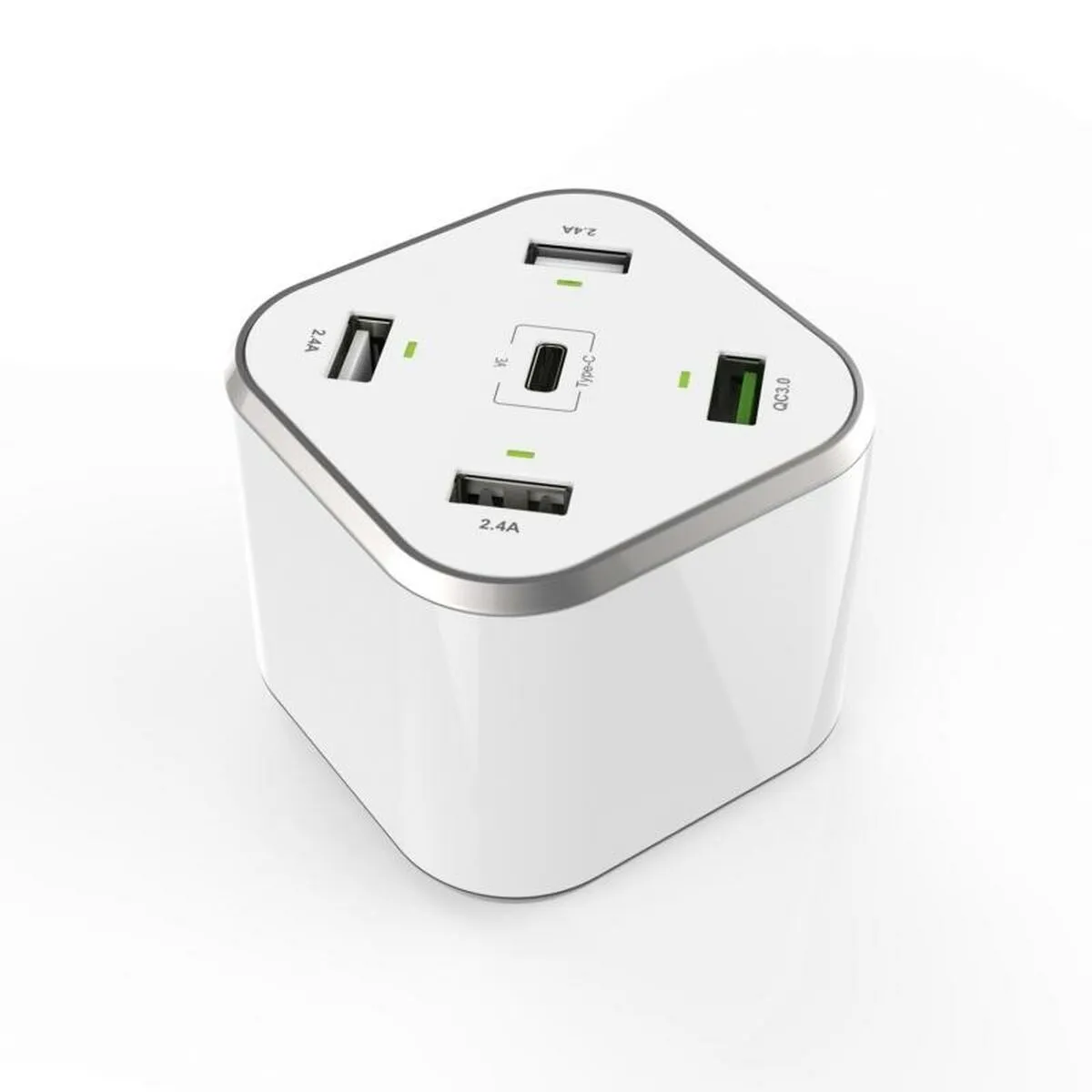 Usb Charger Aisens ASCH-5PQC-W White (1 Unit)