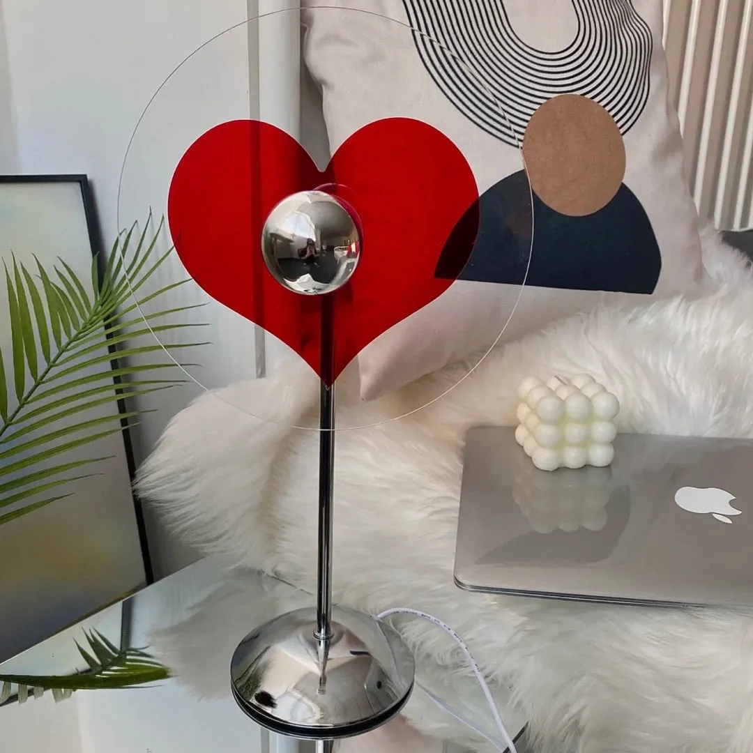 Valentine's Day Heart Projection LED Lamp Heart-Shaped Art Decoration Gift