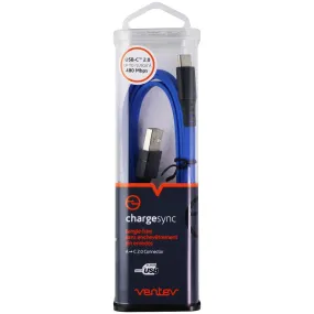 Ventev ChargeSync 3.3ft (USB-C) to USB Cable - Blue / Gray