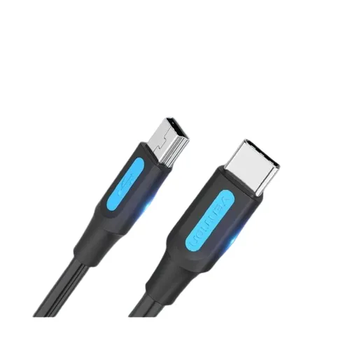 Vention USB 2.0 C Male to Mini-B Male 2A USB Cable 480Mbps (COW) (Available in Different Lengths)