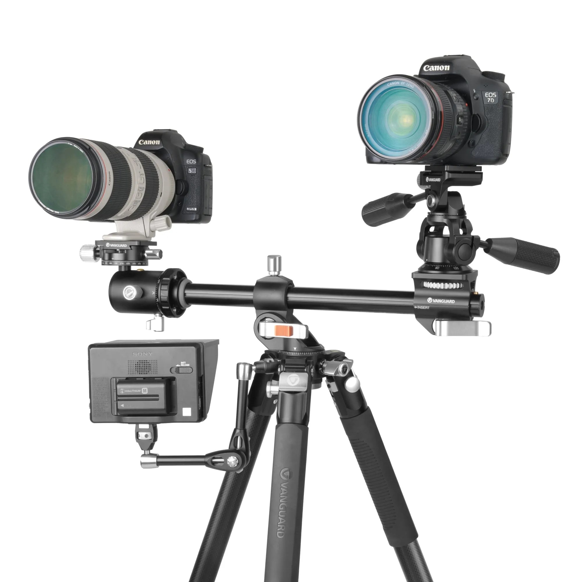 VEO 3  303CBS Versatile Tall Carbon Tripod with Dual Axis Ball Head - 25kg Load Capacity