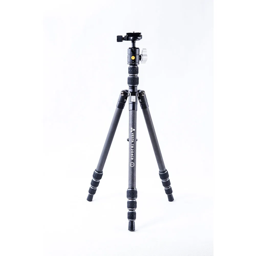 VESTA TB 204CB Carbon Fibre Travel Tripod with Twist Locks- 3kg Load Capacity