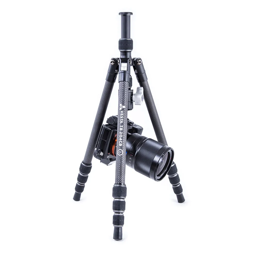 VESTA TB 204CB Carbon Fibre Travel Tripod with Twist Locks- 3kg Load Capacity