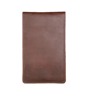 Vinatge Genuine Leather Long Wallet Card Holder Thin Slip For Men