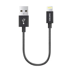 VOKAMO Lightning to USB Braided Rope Cable (7 Inch)